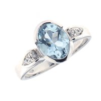 Anello Fanton Gioielli Donna ANELLI ACQUAMARINA in Oro bianco Acquamarina 1.60 Ct ANOR-23-52 - ANOR-23-52